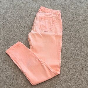 Sneak Peek Coral Skinny Jeans